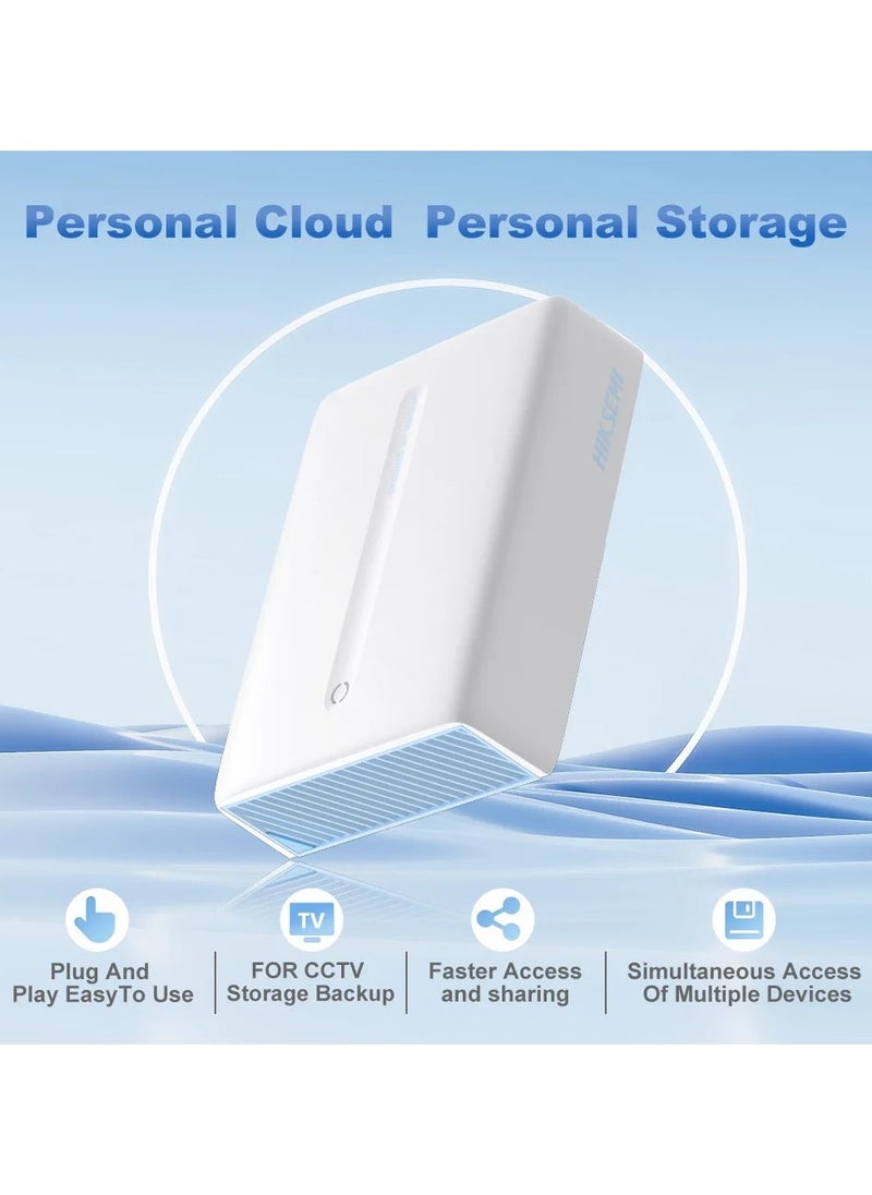 HIKSEMI HIKSEMI S1H1 Series Network Attached Storage (NAS) Devices, Personal Cloud Storage Servers, Cortes A7 Dual-Core Processor at 1 GHz, USB 3.0 (without disk)  - Image 1