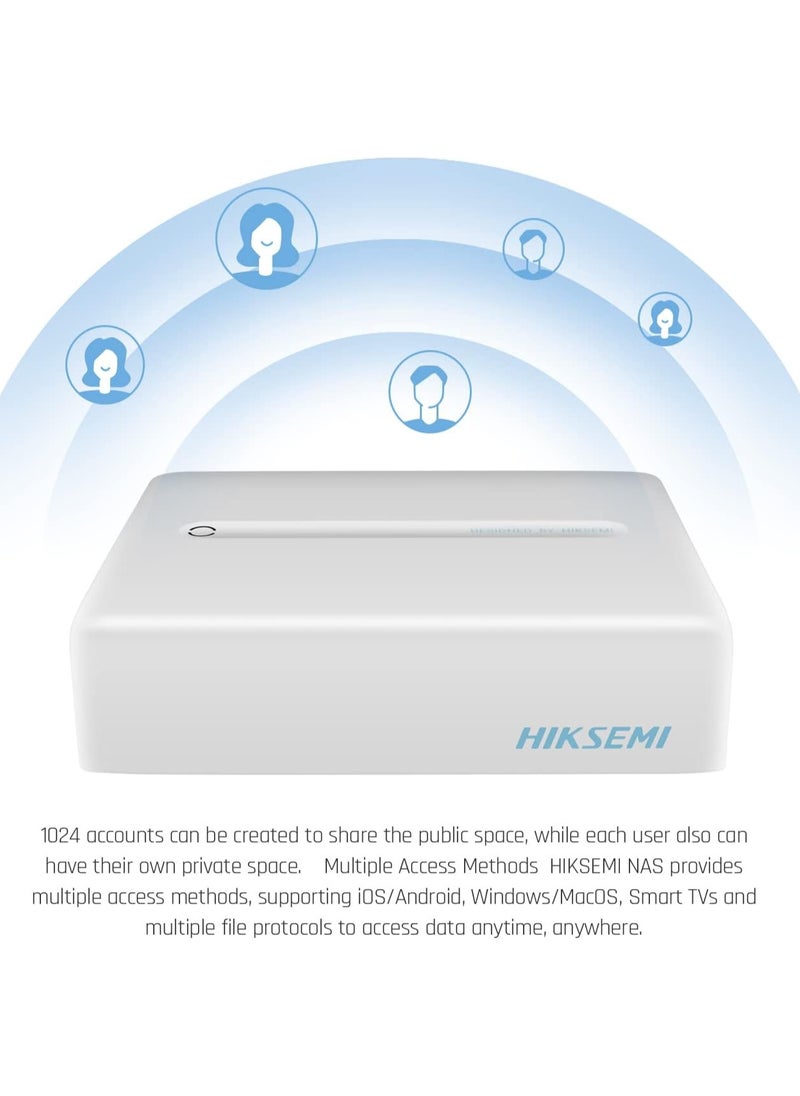 HIKSEMI HIKSEMI S1H1 Series Network Attached Storage (NAS) Devices, Personal Cloud Storage Servers, Cortes A7 Dual-Core Processor at 1 GHz, USB 3.0 (without disk)  - Image 3