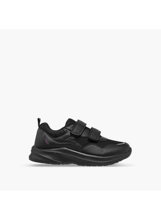 LBL by Shoexpress Boys Panelled School Shoes with Hook and Loop Closure  - Image 3