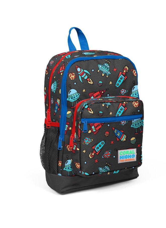 CORAL HIGH - BACKPACK CORAL HIGH Black 15Liter 4Compartment 23469 Red Space - Image 1