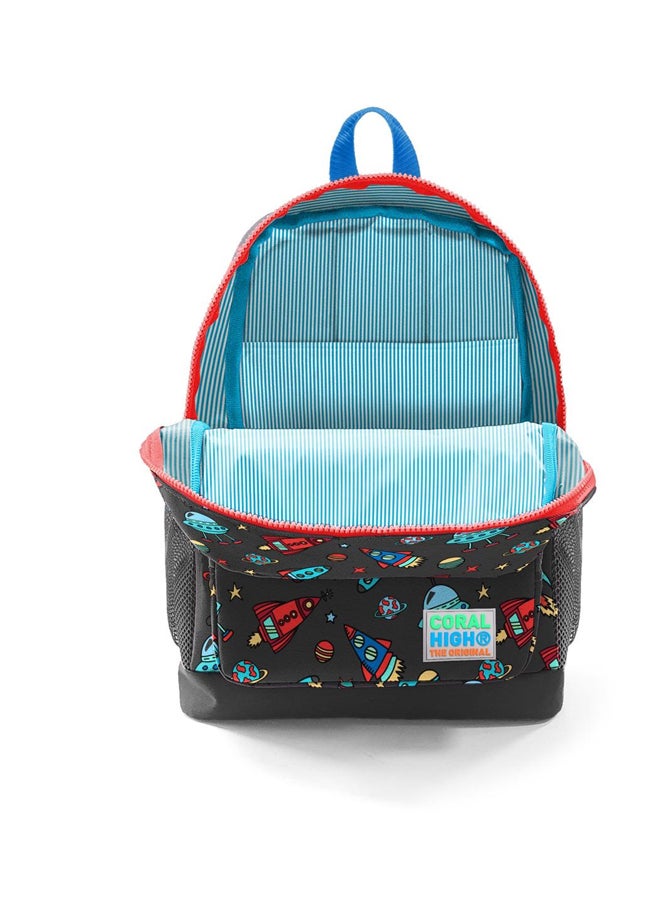 CORAL HIGH - BACKPACK CORAL HIGH Black 15Liter 4Compartment 23469 Red Space - Image 1