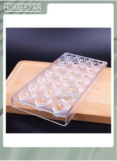 HOMESTAR 21 Hole Diamond Heart Plastic Chocolate Mold Ice Cube Mould Sugar Paste Tool  - Image 4
