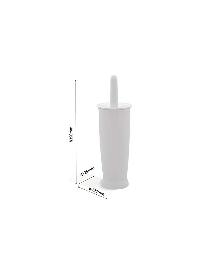 promass Closed Toilet Brush White, 12.5x12.5x39 cm, 510284 - Image 5