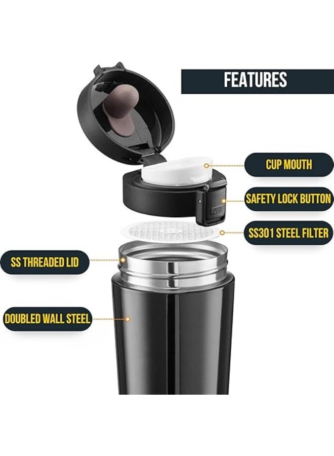 Stainless steel thermal mug, keeps drinks hot for long hours - Image 4