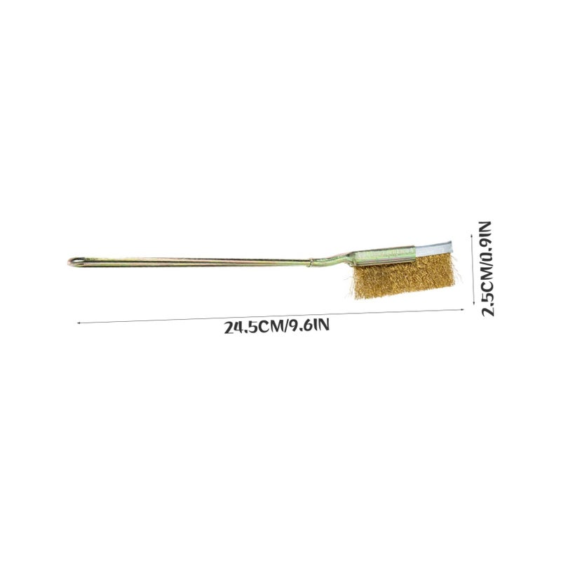 2Pcs Copper Wire Brush Lightweight Efficient Grill Cleaning Dust Remover - Image 4