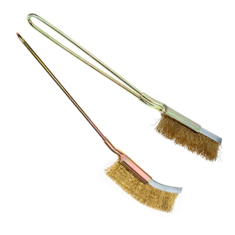 2Pcs Copper Wire Brush Lightweight Efficient Grill Cleaning Dust Remover - Image 2