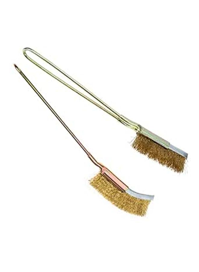 2Pcs Copper Wire Brush Lightweight Efficient Grill Cleaning Dust Remover - Image 1