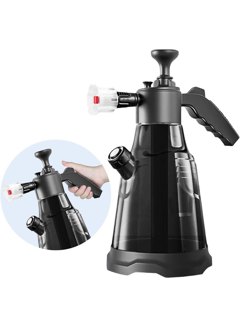 Bukela 2Liters Hand Pumps Foam Sprayer with 3 Types of Nozzle Hand Pneumatic Foam Cannons Snow Foam Car Wash Bottle - Image 1