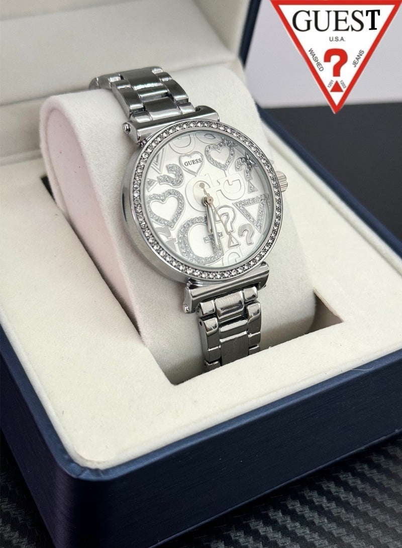 Guest Women's Stainless Steel Analog Watch - Image 1