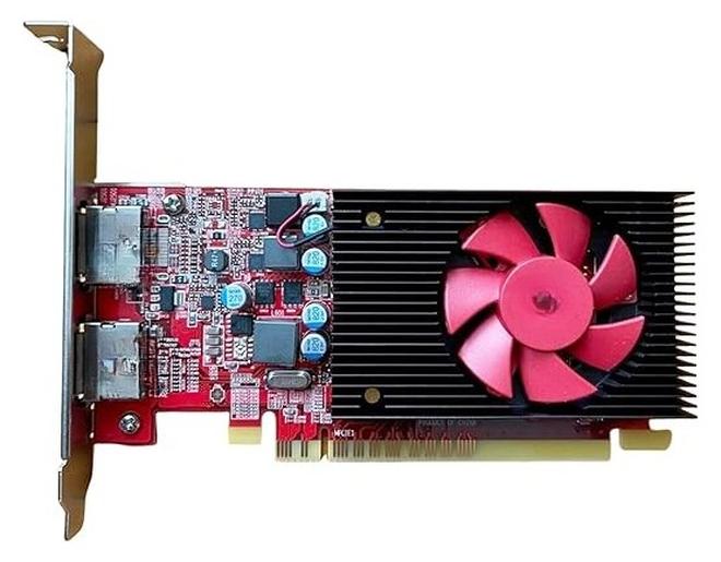 كارت شاشة 2 جيجا GDDR5 – دعم 4K – منفذين عرض – مناسب لأجهزة الكمبيوتر بالحجم الكامل