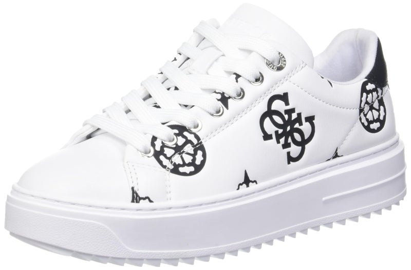 GUESS Women's DENESA Sneaker, White 148, 7 - Image 5