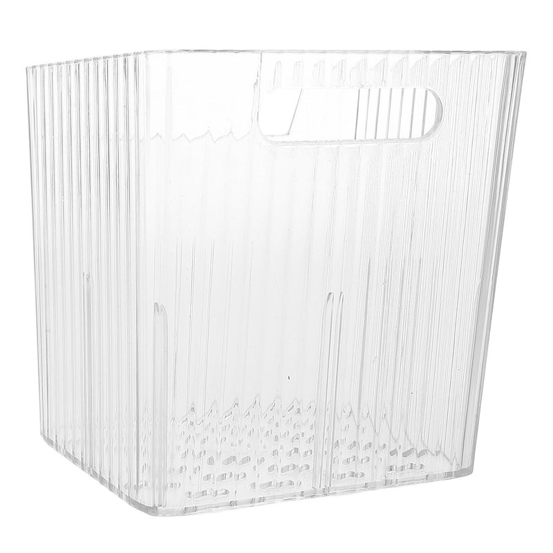 Compact Transparent Toothbrush Holder with Cover Bathroom Countertop Organizer for Toothpaste and Makeup Brushes - Image 2