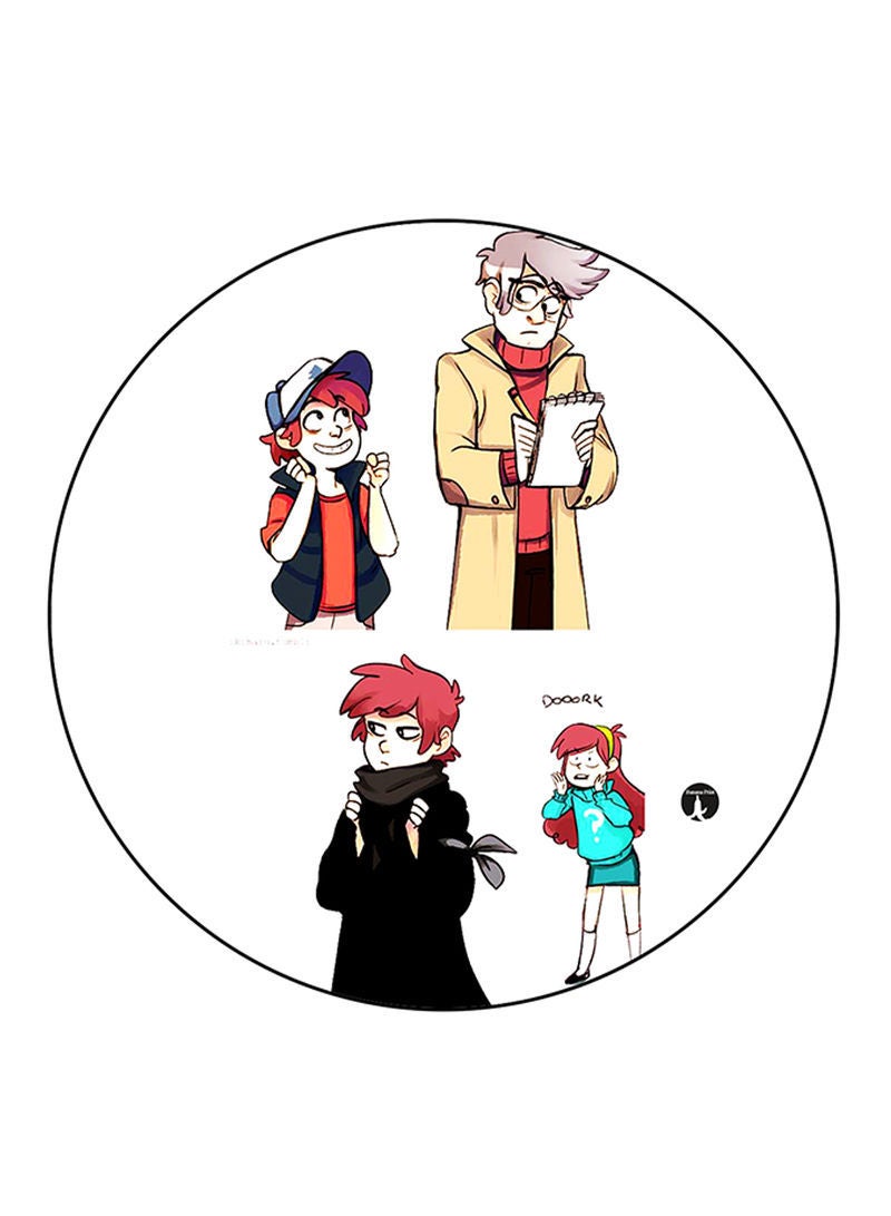RKN Gravity Falls Printed Pin Multicolour - Image 1