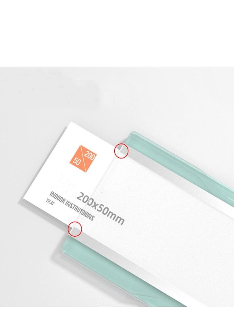 Eckek Eckek  Wall Mount Acrylic Nameplate Holder Office Business Door Sign Holder with Adhesive Tape  - Image 4