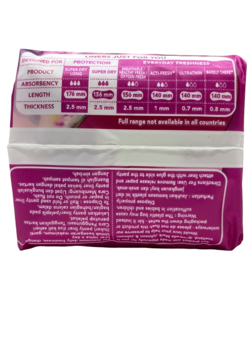 Carefree CAREFREE LINERS 20s SUPER DRY UNSCENTED 2pcs  - Image 3