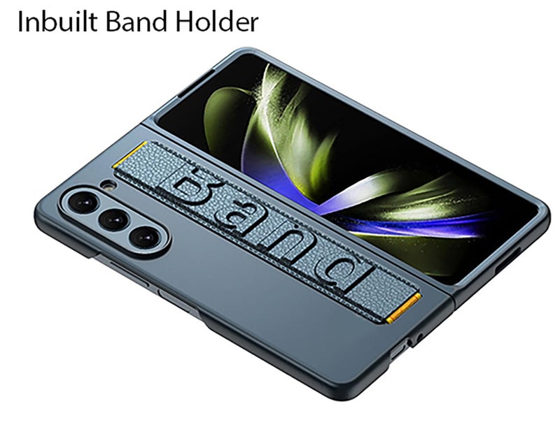 Kapa Shockproof Protective Band Back Cover for Z Fold 5 | Wrist Strap Case Full Body Case, Green - Image 4
