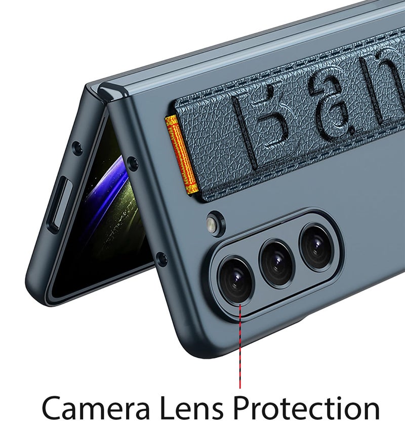 Kapa Shockproof Protective Band Back Cover for Z Fold 5 | Wrist Strap Case Full Body Case, Green - Image 3