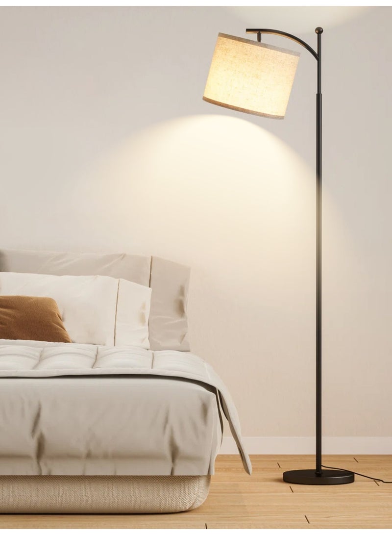 NEWLAN Arched Fabric Shade Floor Lamp: Smart Dimmable, Rotatable Head, Remote & Timer, Multi-Scene & Easy Install – Elevate Your Home Lighting - Image 1