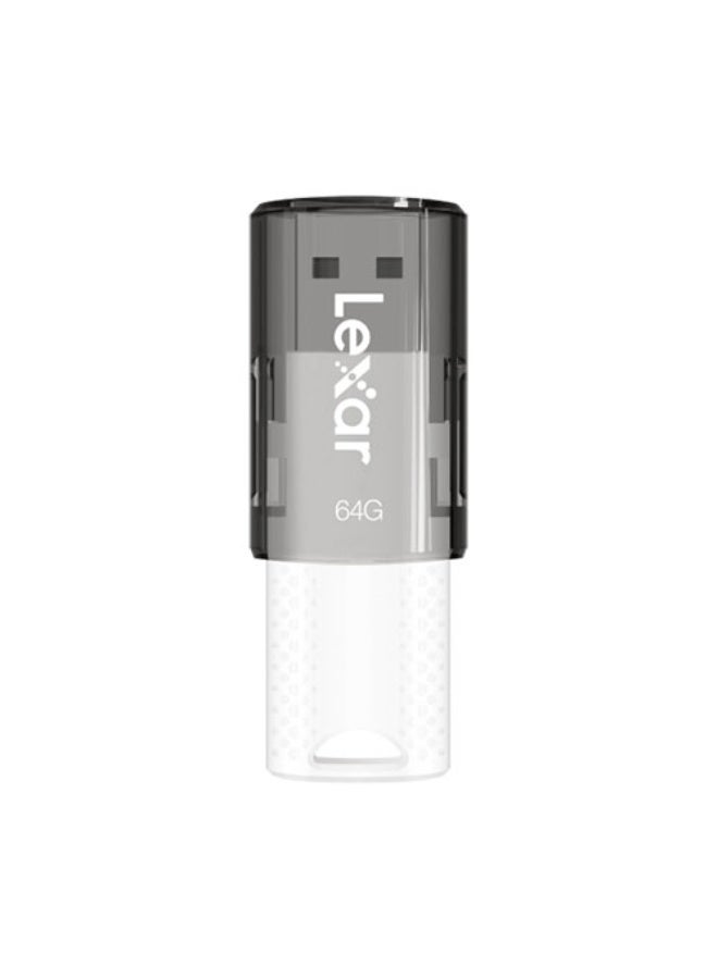 Lexar JumpDrive® S60 USB 2.0 Flash Drives, USB Type A, Compatible with PC and Mac® systems, ( LJDS060064G-BNBNG ) - 64GB 64 GB - Image 1