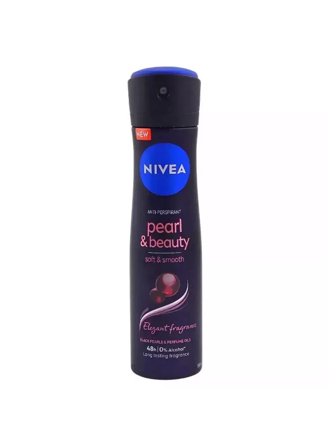 Nivea Anti Perspirant Pearl And Beauty Deodorant With Elegant Fragrances, Soft and Smooth- 150ml - Image 1