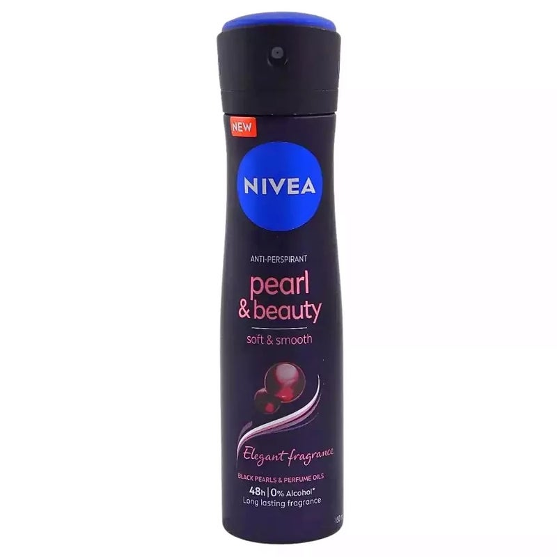 Nivea Anti Perspirant Pearl And Beauty Deodorant With Elegant Fragrances, Soft and Smooth- 150ml - Image 1
