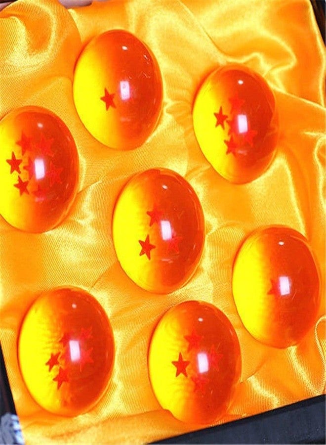 JoySee Toy Crystal Glass Ball Stars，Anime Collectibles New Gift Box Set of 7pcs 43mm/1.7 in in Diameter - Image 1