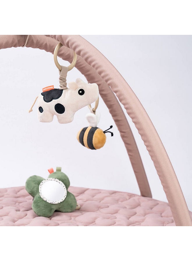 done by deer Activity Play Mat - Padded Baby Play Gym with Toys  And  Arches for Sensory Development -Tiny Farm Powder  - Image 5