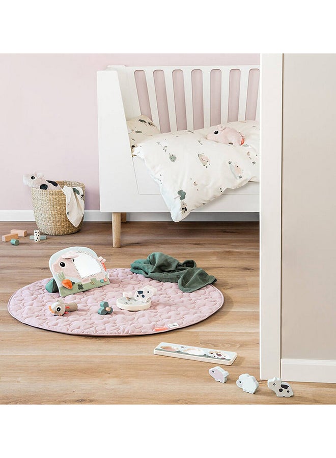 done by deer Activity Play Mat - Padded Baby Play Gym with Toys  And  Arches for Sensory Development -Tiny Farm Powder  - Image 4