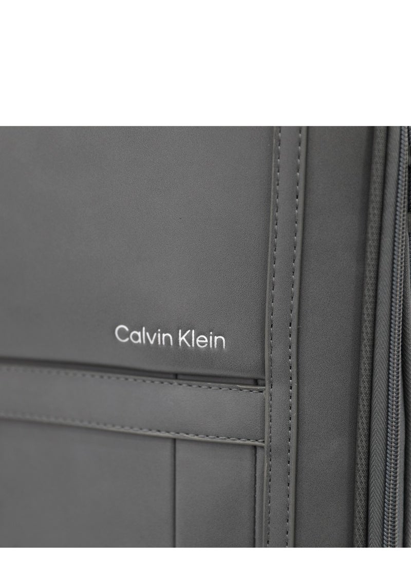 Calvin Klein Solana Softside Spinner Luggage On Wheels, Ultra Lightweight Polyester, 4 Double Wheels - Image 2