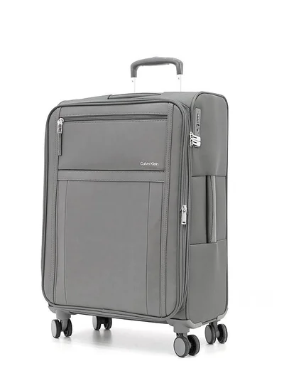 CALVIN KLEIN Calvin Klein Solana Softside Spinner Luggage On Wheels, Ultra Lightweight Polyester, 4 Double Wheels
