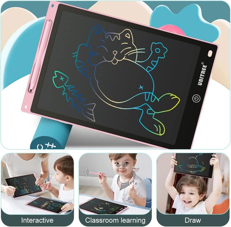 LCD Writing Tablet for Kids, 12 Inch Electronic Drawing Board Digital Writing Pad with Colorful Screen, Erasable Doodle Board Handwriting Drawing Tablet Educational Toy Gift for Boys Girls - Image 3