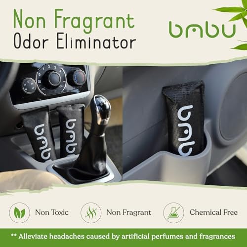 bmbu Charcoal Shoe Deodorizers - Activated Natural Bamboo Air Purifying Bag Insert for Sneakers Oder Eliminator Mini Bags -Absorber/Freshener for Gym Bag,Drawer,Closet,Car,Home, Cat Litter - Image 5