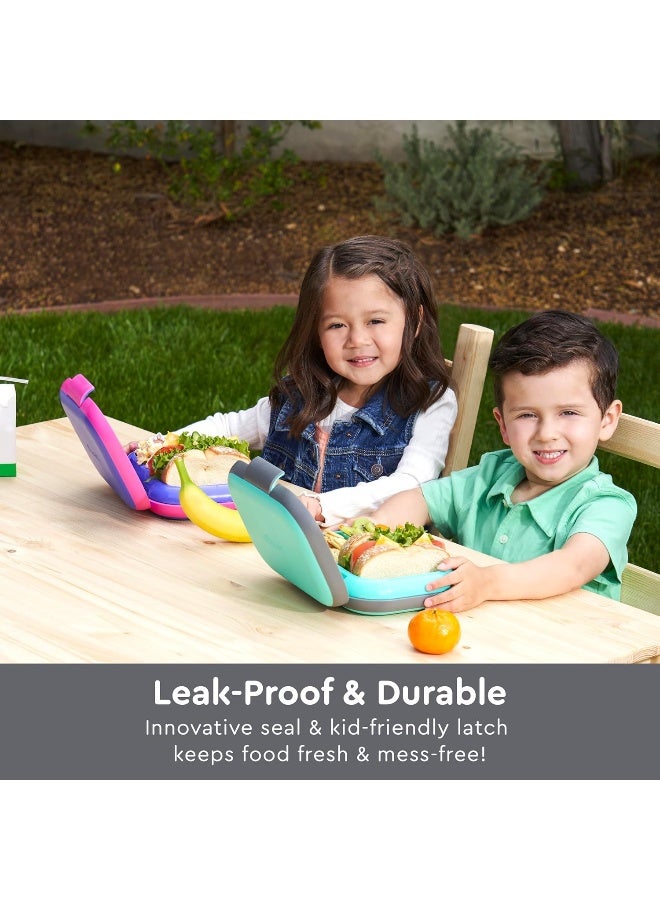 Bentgo Lunch Box - Kids Chill - Electric Aqua - Image 4