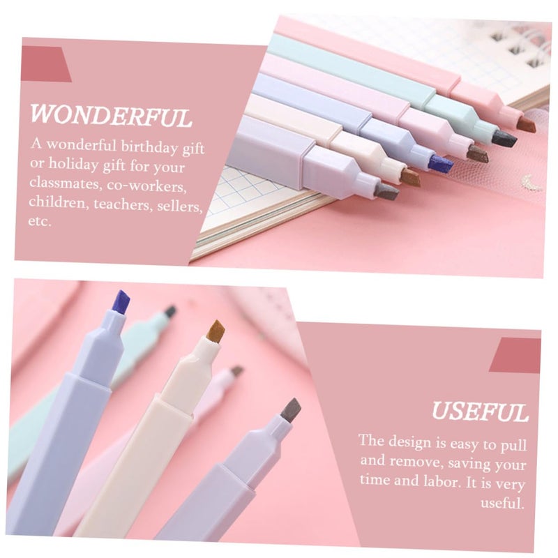 12pcs Multi Function Highlighter Pens Water Based Pigments For School Office Use Random Colors - Image 3
