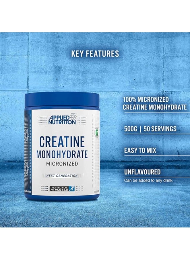 Creatine Monohydrate Micronized, Unflavored, 500G