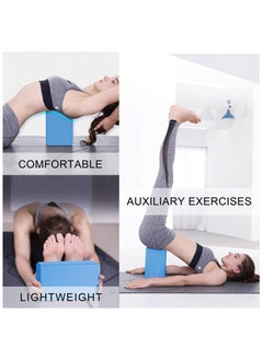 Generic Lightweight Yoga Block Brick EVA Foam for Pilates & Fitness Workout, Blue  - Image 3