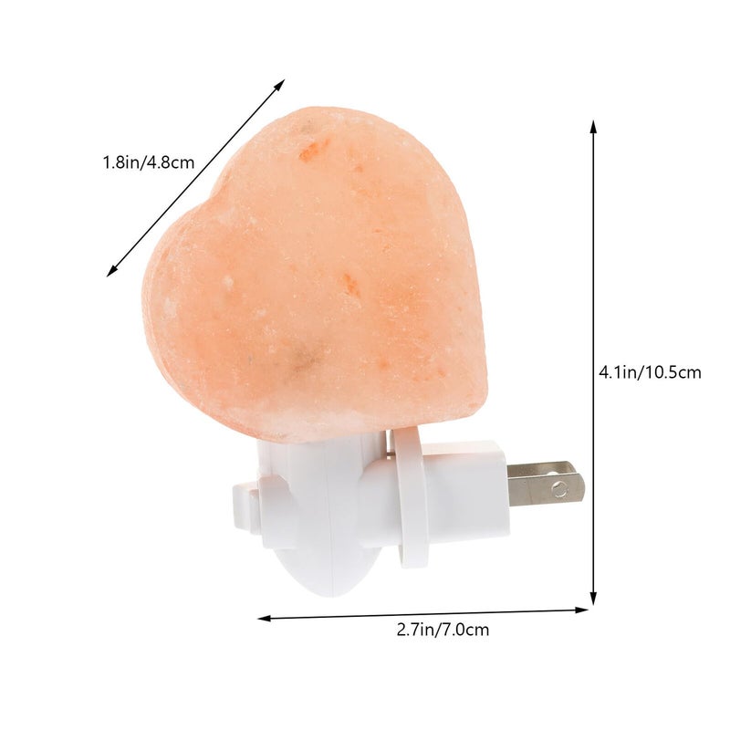 Himalayan Crystal Heart Shaped Night Light LED Mood Lamp For Home Decor - Image 3