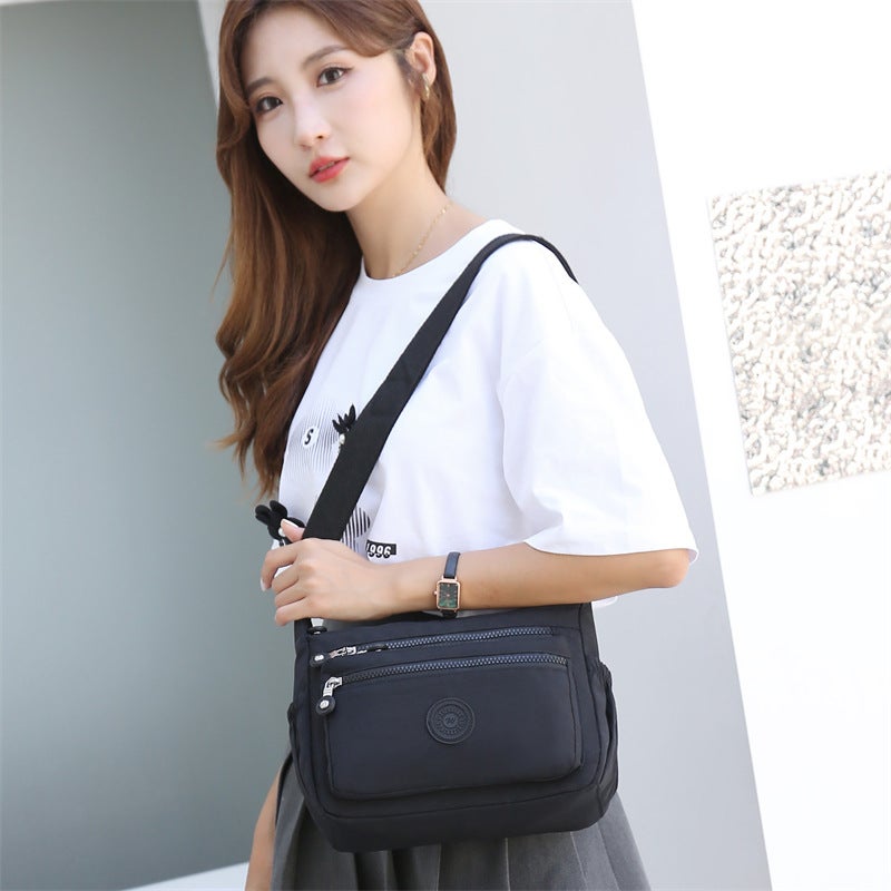 Fashionable Washed Cloth Bag Lightweight and Easy to Carry Large Capacity Waterproof Shoulder Bag Casual Personalized Traveling Women Crossbody Bag for Women - Image 5