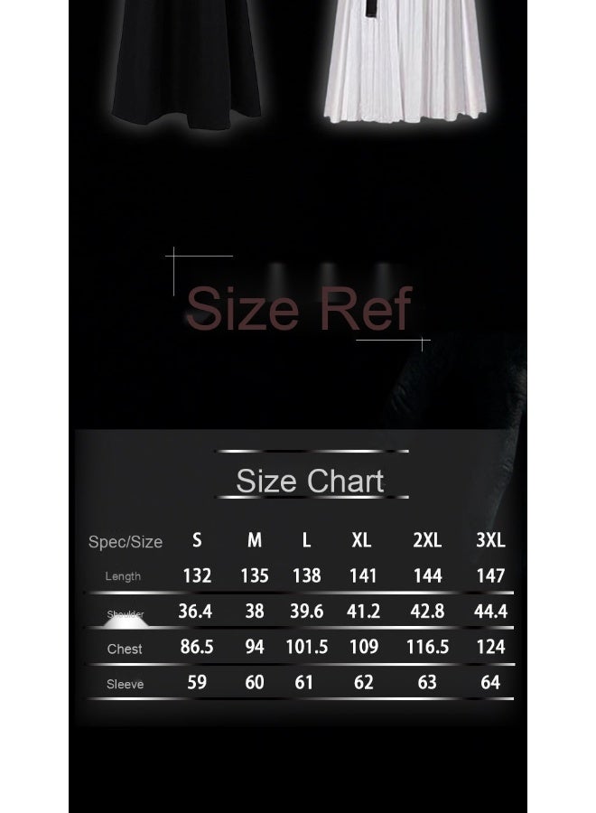The Nun Cosplay Costume Women Men Halloween Long Robes The Conjuring Black Outfit Horror Ghost Cosplay Costume - Image 2