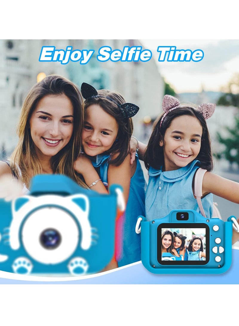 JAJEEK Kids Camera Toys for 3-8 Year Old Boys | Children’s Digital Video Camcorder with Cartoon Soft Silicone Cover | Best Christmas & Birthday Gift for Kids | 32GB SD Card Included, Fun & Durable Camera for Kids - Image 4