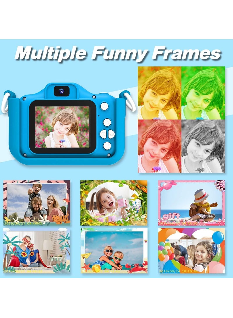 JAJEEK Kids Camera Toys for 3-8 Year Old Boys | Children’s Digital Video Camcorder with Cartoon Soft Silicone Cover | Best Christmas & Birthday Gift for Kids | 32GB SD Card Included, Fun & Durable Camera for Kids - Image 5