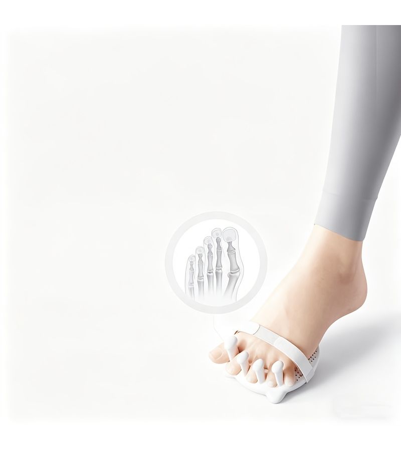 Pink Silica Gel Arch Trainer for Foot Sole Exercise and Hallux Valgus Correction - Image 5