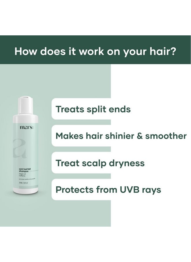 mars by GHC - Hair Shampoo, Powered With Aloe Vera, Argan Oil & Caffeine | Paraben, Sls & Sulphate Free 200 Ml - Image 1
