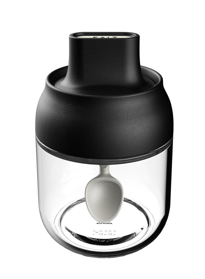 Potency Sugar Container, Salt Container/Cook Spice Jar, Integrated Spoon and Cover, One Hand Operation, Sealed and Moisture-proof, Lasting, Scientifically Control, Suitable for Various Powders (1 Pcs) - Image 1