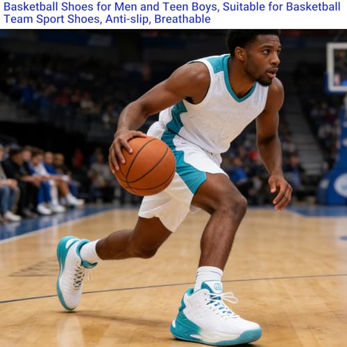 Beita Basketball Shoes for Men High Upper Sneakers Breathable Sports Shoes Anti Slip - Image 2