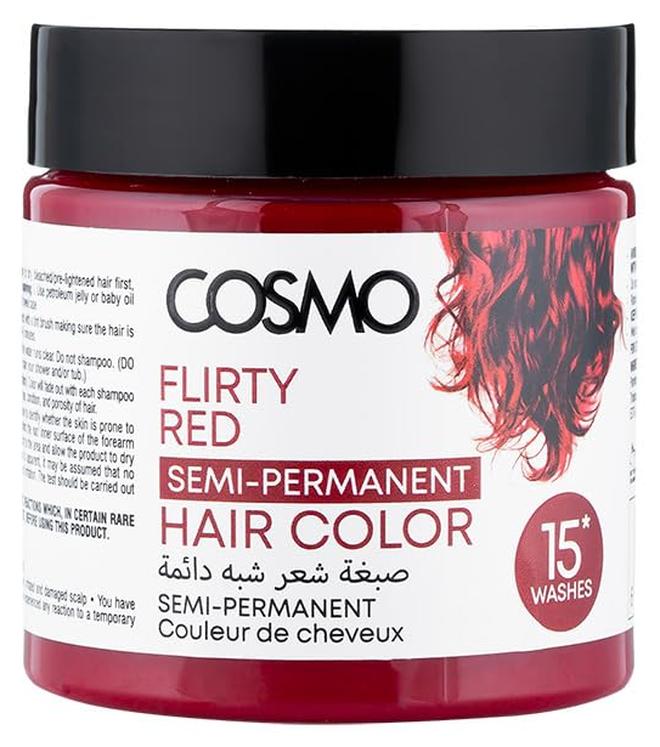 COSMO Flirty Red - 120g - Semi-Permanent Hair Color – Ammonia-Free, Long-Lasting Color with Deep Conditioning Formula – Bold, Fade-Resistant Shine for All Hair Types – Easy Application - Image 1