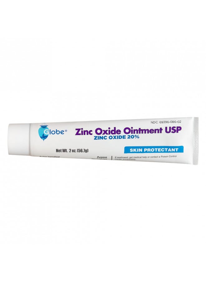 Globe Zinc Oxide Ointment 20%, 2 Ounce Tube, Advanced Skin Protection, For Diaper Rash, Relief From Poison Ivy, Sumac And Oak, Protects From Wetness, Protects Chafed Skin  - Image 5