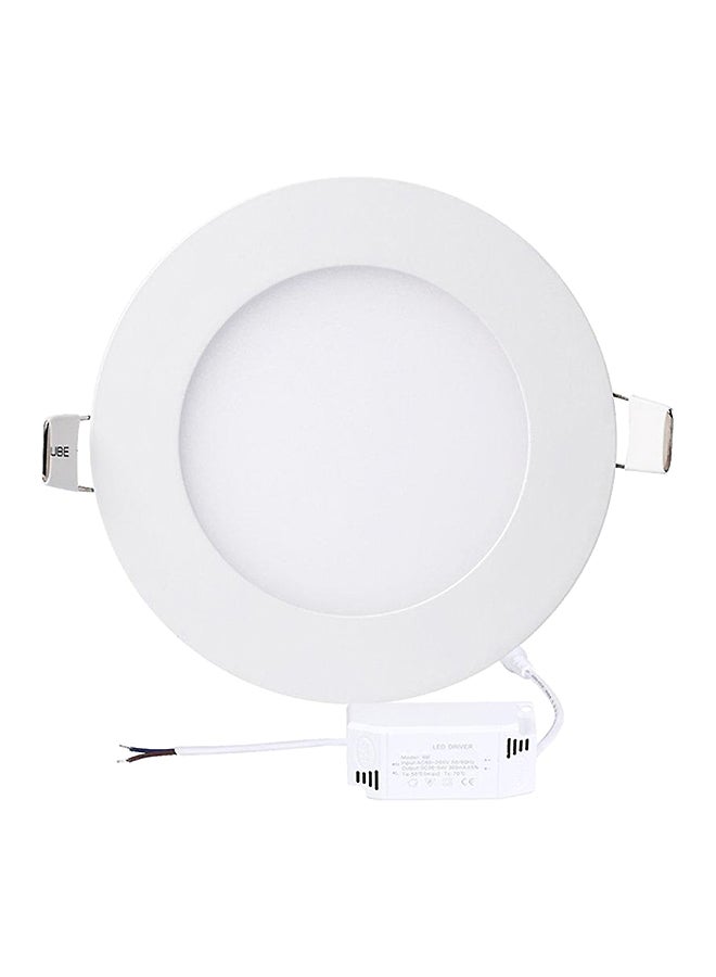 إسكدنيا إضاءة LED للسقف بتصميم لوحة مستديرة أبيض