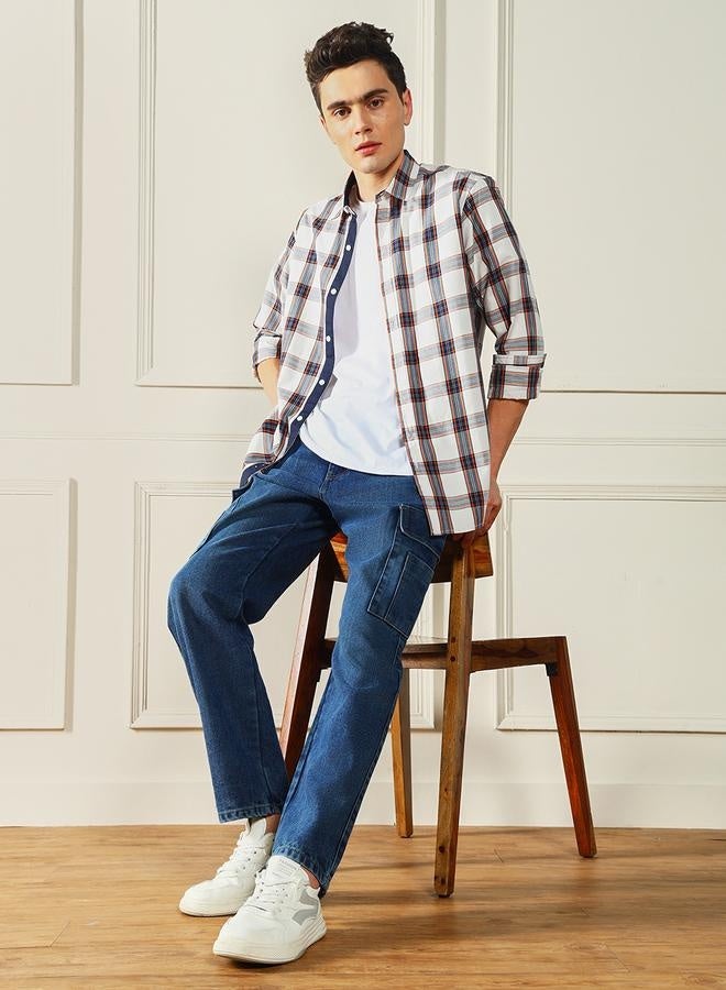 Dennis Lingo Men’s Relaxed Fit Mid Blue Jeans – Comfortable and Stylish  - Image 1