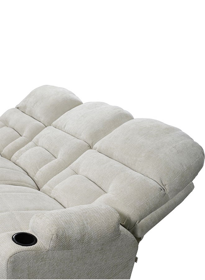 3 Pieces Recliner Chanel Chairs Set with Cups Holder Single Double and Triple